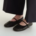 로서울(ROH SEOUL) Shirring mary jane shoes Black