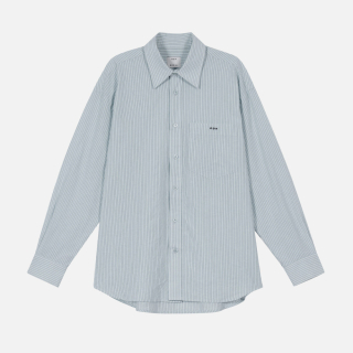 로서울(ROH SEOUL) Classic tomboy shirt Pale blue stripe 상품 이미지