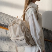 Root nylon backpack Sand beige