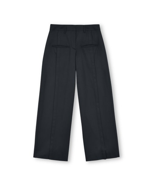 W Wool Wide Pants, чёрное