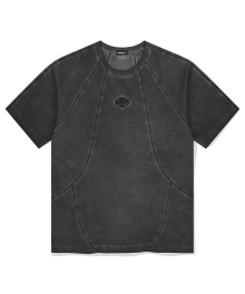 CURVED SEAM PIGMENT TEE CHARCOAL(MG2EMMT507A)
