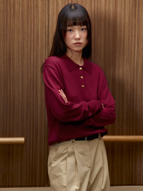 시엔느() New Royal Knit (Burgundy) 상품 이미지