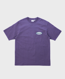 OVAL 반팔 티셔츠 Purple Pigment