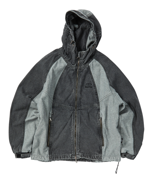 Джинсовая ветровка front-back Black