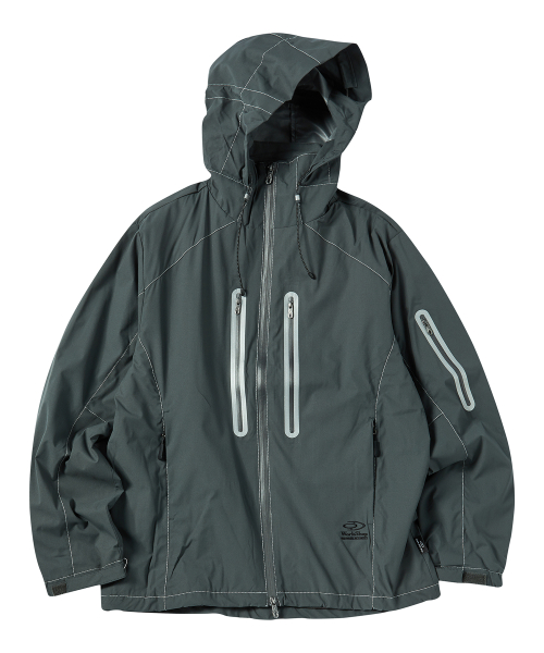 Водонепроницаемая худи-куртка на молнии Khaki Charcoal