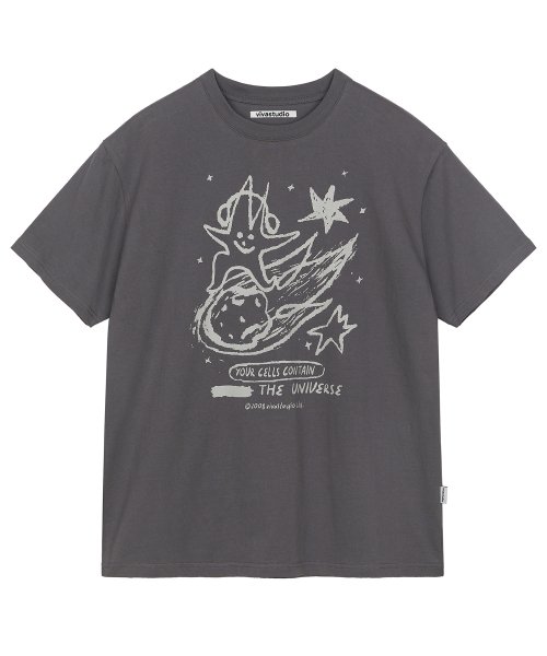 TRAVELLER STAR TEE [CHARCOAL]