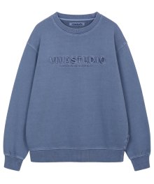 LOCATION EMBROIDERY CREWNECK [CHARCOAL BLUE]