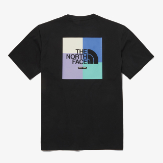 노스페이스(THE NORTH FACE) NT7UQ12J 화이트라벨 컬러 피크 EX 반팔 티셔츠