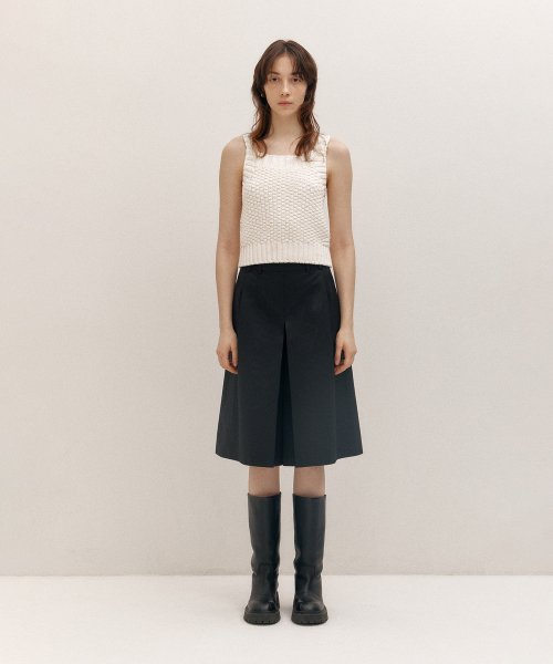 [아바몰리] A-LINE WIDE PLEATED PT (BLACK) AHS-PTB203-20