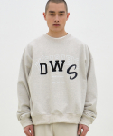 디더블유에스 컴퍼니(DWS COMPANY) DWS 패치워크 스웨트 셔츠(그레이)
