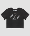 디더블유에스 컴퍼니(DWS COMPANY) 글로시 로고 티셔츠(블랙)