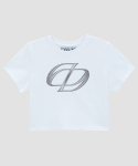 디더블유에스 컴퍼니(DWS COMPANY) 글로시 로고 티셔츠(화이트)