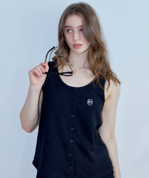 Пижамный топ на бретелях Black