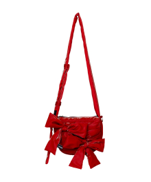 Knotted Micro Padding Bag (Glossy-Red)