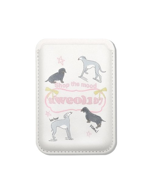 puppy magnet wallet (ivory)