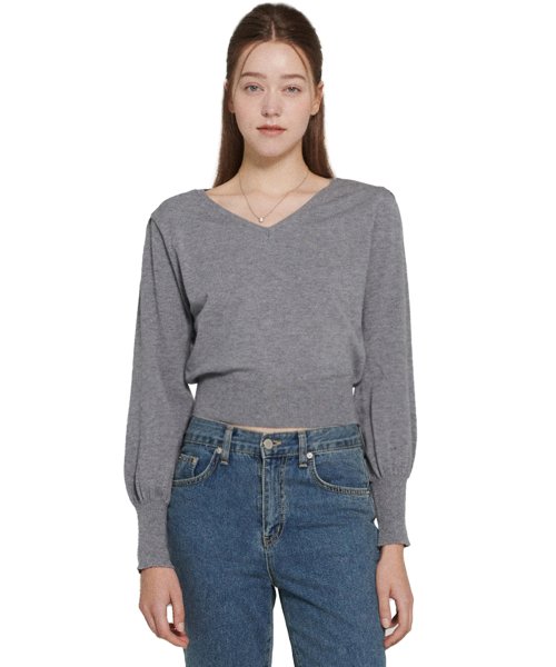 emma puff knit (gray)