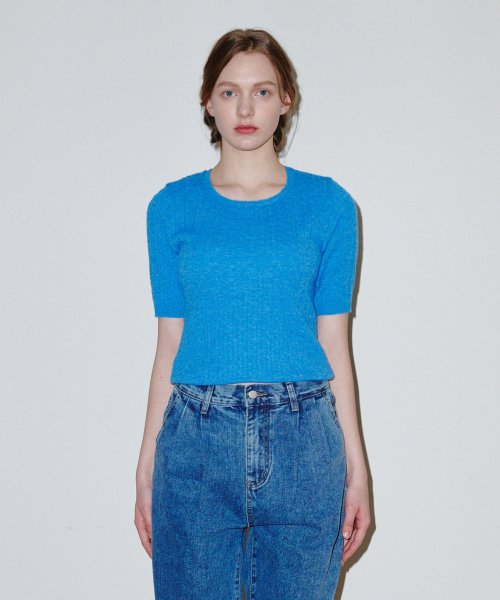 Кабельный полу-трикотаж Blue