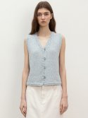 르(LE) belle epoque cotton vest (blue)