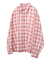 Relaxed Ombre Check Shirt - Red