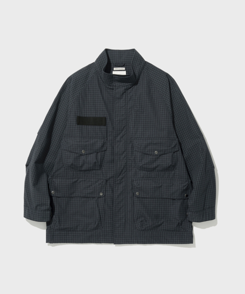OVERSIZED HUNTING куртка (CHECK NAVY)