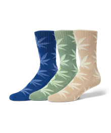 HUF SET 3 PACK PL SOCK [MINT/BLUE/WHEAT]