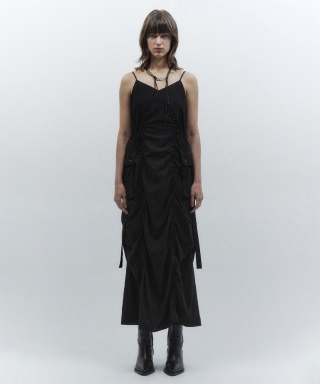 인사일런스 우먼(INSILENCE WOMEN) 파라슈트 맥시 드레스 2 BLACK