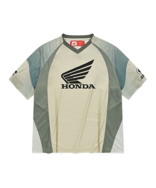 Honda Motorcycle Original Jeresy T-shirt Beige