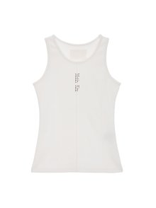 PINTUCK SLEEVELESS TOP IN WHITE