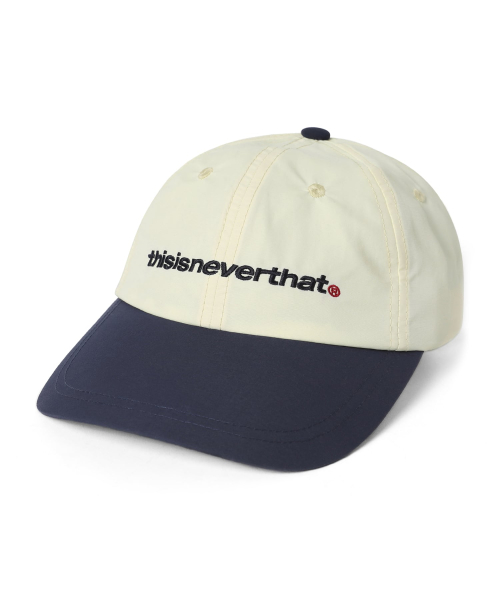 MUSINSA | thisisneverthat® SP-Logo Nylon Cap Ivory/Navy