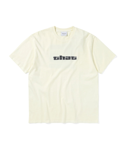 Big Initial Tee Ivory