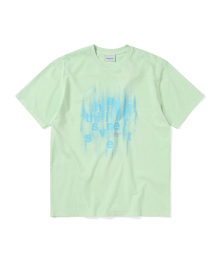 Brushed Paint Tee Pale Green