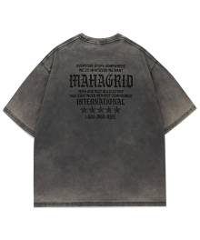 WASHED INTERNATIONAL TEE CHARCOAL(MG2EMMT506A)