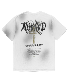 TEEN AGE RIOT WASHED TEE WHITE(MG2EMMT515A)