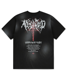 TEEN AGE RIOT WASHED TEE BLACK(MG2EMMT515A)