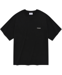 커버낫(COVERNAT) 스몰 어센틱 로고 티셔츠 블랙