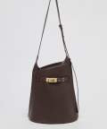 Clip bucket bag(Walnut brown)_OVBAX24010DKB