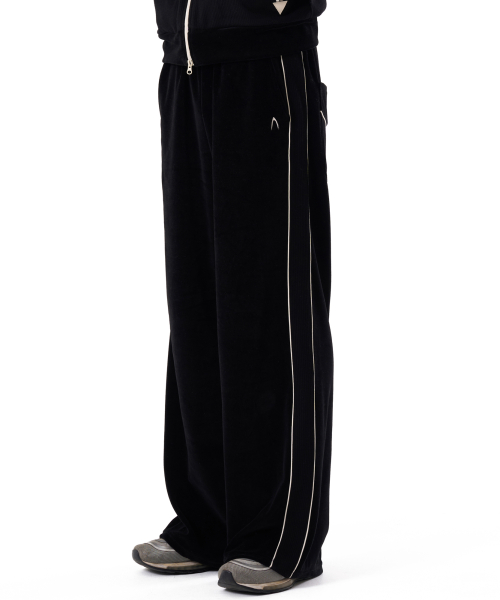 Western Piping Track Pants (Black)