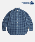 에스피오나지(ESPIONAGE) Comfort B.D Shirt Blue Check