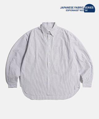 에스피오나지(ESPIONAGE) Comfort B.D Shirt Grey Stripe