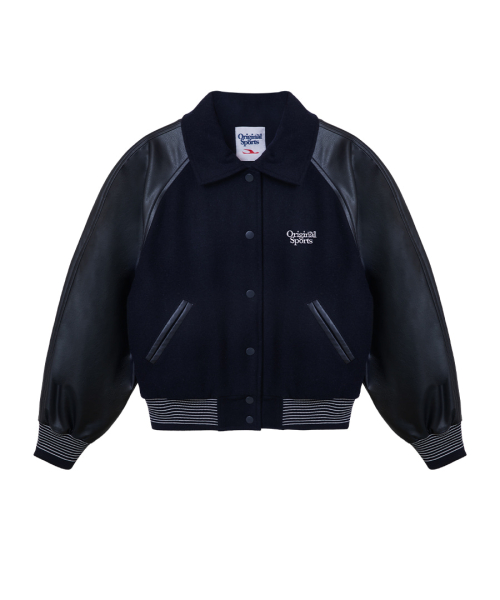 W VARSITY JACKET NAVY