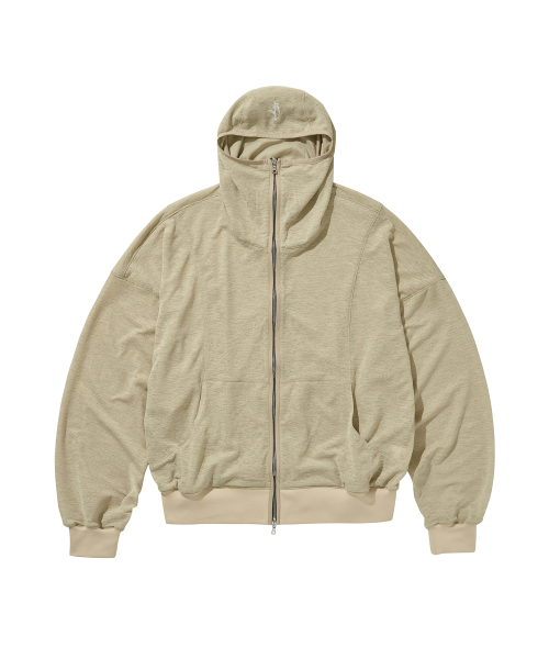 GRZ TYPE-ST ZIP-UP HOODIE / BEIGE