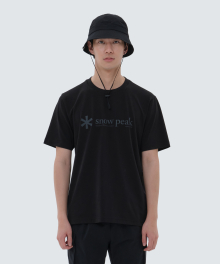 냉감 로고 반팔 티셔츠 Black (S24MUFTS67)