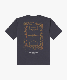 AIR DRY GOAL PITCH TEE-CHARCOAL