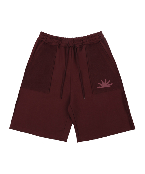 [NK] Sunup Bermuda Sweat Shorts (Burgundy)_K24QC726