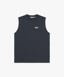 AIR DRY GOAL SLEEVELESS-CHARCOAL