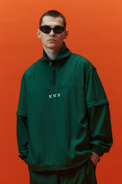 Анорак со съемными деталями на молнии 1/2 (Green)
