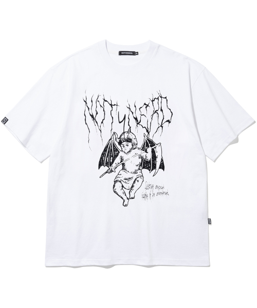 Tシャツ・カットソー NOT4NERD Baby Devil TShirts White TS081WH 낫포너드(NOT4NERD) Baby Devil T-Shirts - White - 사이즈
