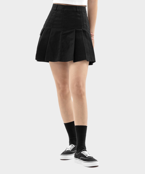 디키즈() 언밸런스드 플리츠 스커트 Black 상품 이미지
