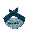 더블플래그(DOUBLE FLAG) 다크그린 여성 깃발패턴 2WAY 그래픽 냉감 스카프_DWMU4E320E3
