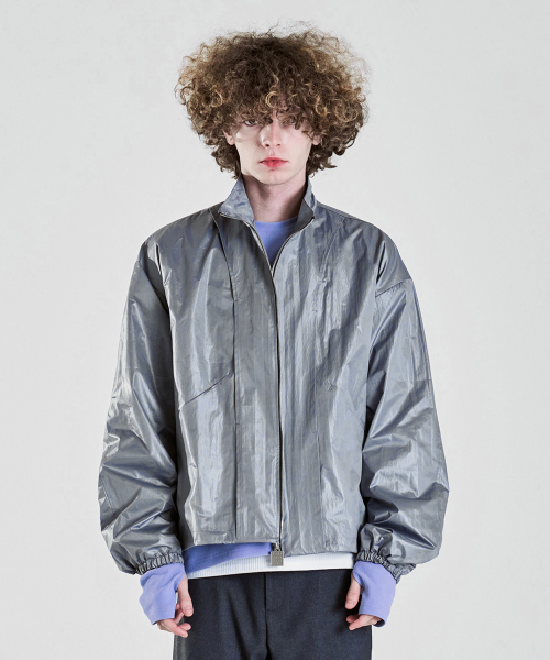 【LA MER MA MAISON】24SS★ CENTER COVER WIND BREAKER 라멀마메종(LA MER MA MAISON) CENTER COVER WIND BREAKER BLACK
